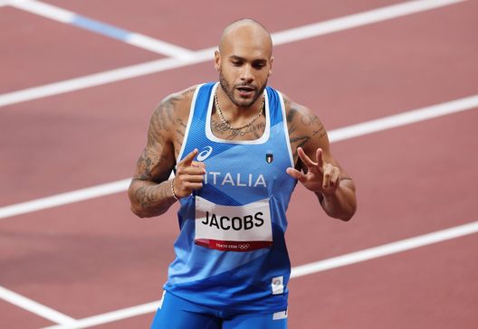 Marcell Jacobs (getty images) Marcell Jacobs (getty images)