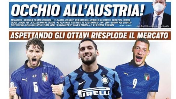 Prima Pagina, Tuttosport: “Occhio all’Austria! Locatelli, sette giorni per la Juve” Prima Pagina, Tuttosport: “Occhio all’Austria! Locatelli, sette giorni per la Juve”