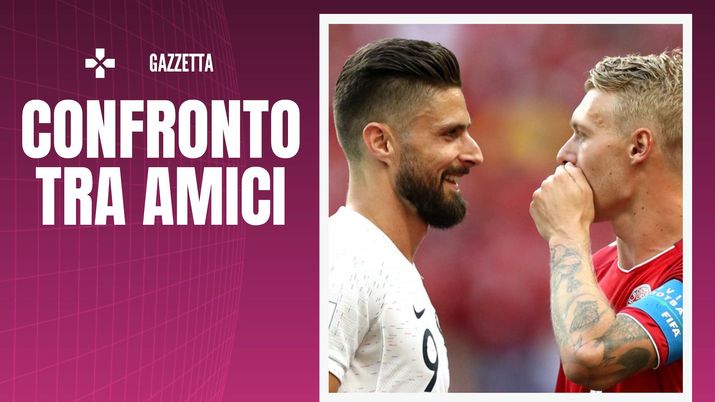 Francia Danimarca Giroud Kjaer Mondiali Qatar