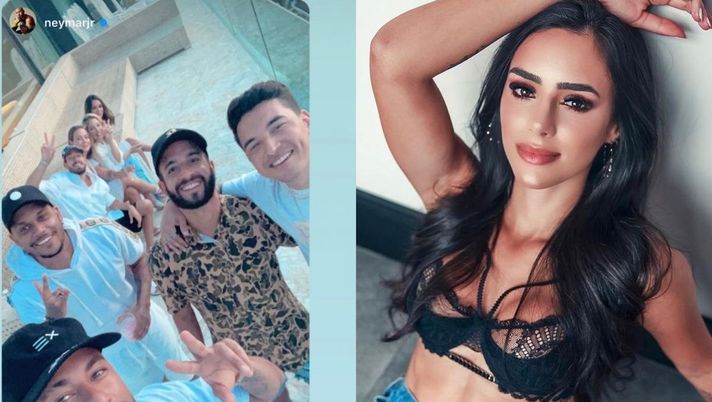 Influencer brasiliana nel gruppo vacanze di Neymar: c’è un dettaglio che fa insospettire 