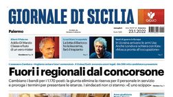 Prima Pagina, Giornale di Sicilia: “Fuori i regionali dal concorsone. Addio Di Marzio”