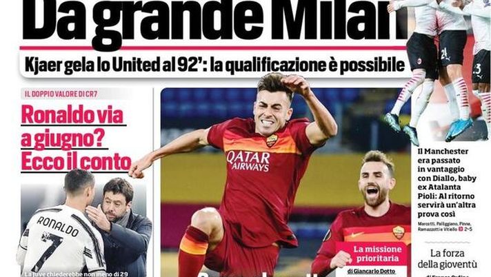 Il Corriere dello Sport, la prima pagina di oggi, venerdì 12 marzo 2021 Il Corriere dello Sport, la prima pagina di oggi, venerdì 12 marzo 2021