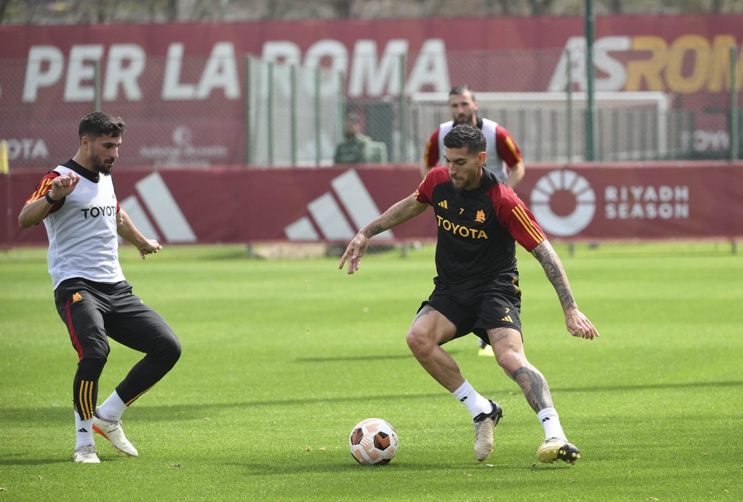 Roma, l’allenamento a due giorni dal Milan – FOTOGALLERY - immagine 9