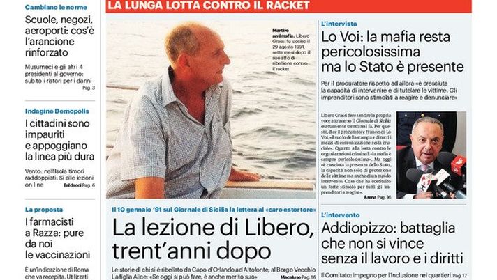 Prima Pagina, Giornale di Sicilia: “Sicilia, tasso d’allarme: spettro zona rossa. Peggiore in Italia per positivi” 
