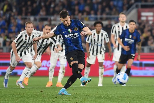 Getty Images Perisic rigore Coppa Italia