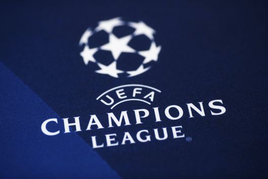 A picture shows the UEFA Champions League logo before a press conference on the eve of Champions League football match Juventus Vs GNK Dinamo Zagreb on December 6, 2016 at the 'Juventus Stadium' in Turin. / AFP / MARCO BERTORELLO (Photo credit should read MARCO BERTORELLO/AFP via Getty Images) A picture shows the UEFA Champions League logo before a press conference on the eve of Champions League football match Juventus Vs GNK Dinamo Zagreb on December 6, 2016 at the 'Juventus Stadium' in Turin. / AFP / MARCO BERTORELLO (Photo credit should read MARCO BERTORELLO/AFP via Getty Images)