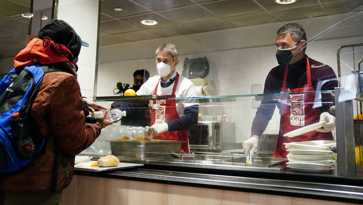 Maldini Massara AC Milan volontari Opera San Francesco