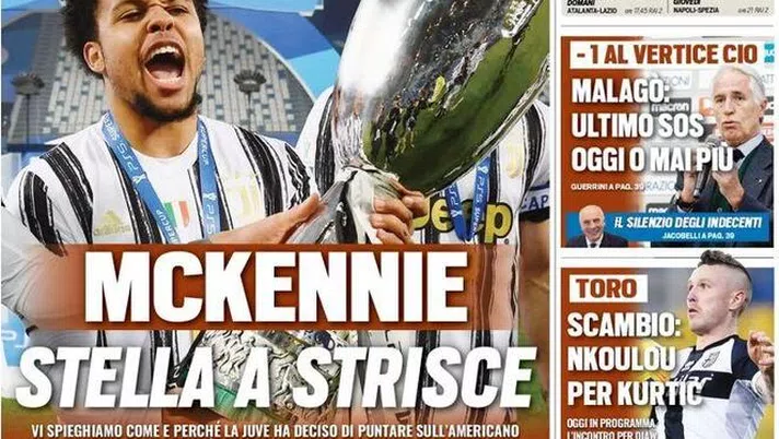 Tuttosport, la prima pagina di oggi, martedì 26 gennaio 2021