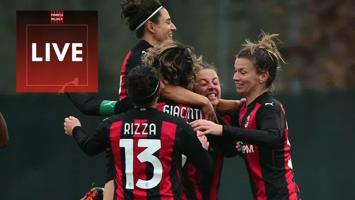 Un'esultanza del Milan Femminile di Maurizio Ganz nella Serie A Femminile 2020-2021 | LIVE AC Milan News (Getty Images)