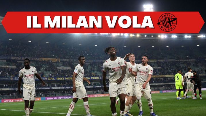 Rafael Leao AC Milan Verona-Milan 1-3 Serie A 2021-2022
