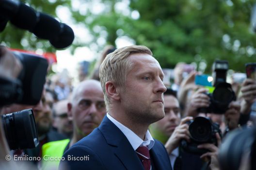  Glik legge i nomi dei caduti di Superga il 4 maggio 2016 