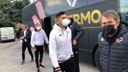 VIDEO Palermo, test verso il Catanzaro: i rosa di Baldini arrivano a Marineo