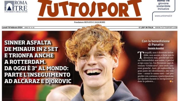 prima pagina tuttosport oggi