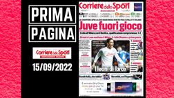 Prima pagina Corriere dello Sport: Juve fuori gioco