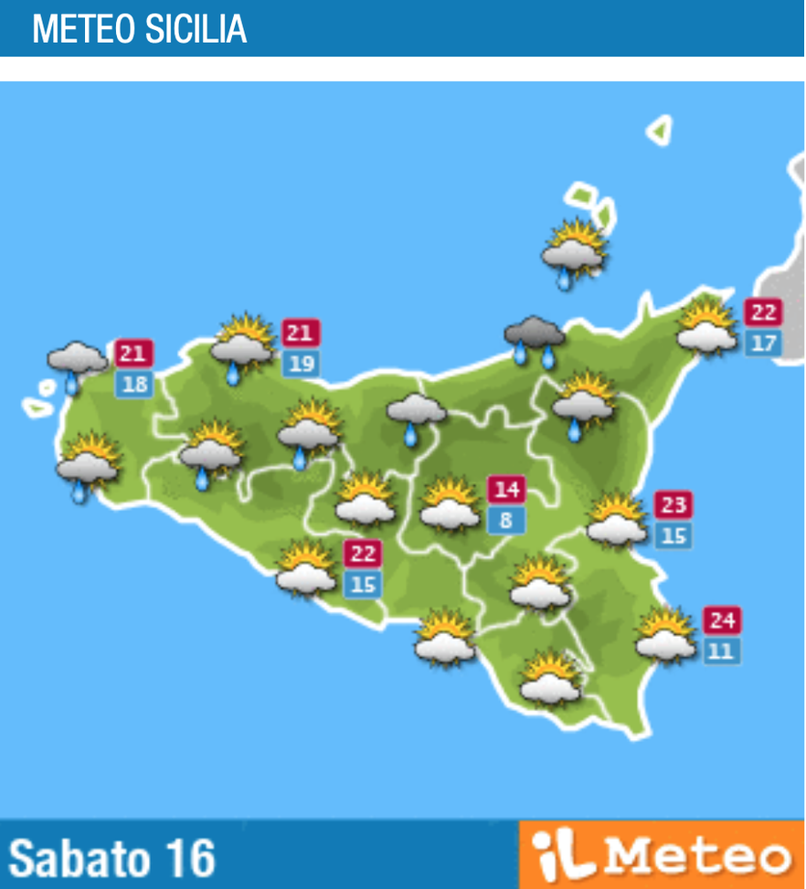 Meteo, Palermo: sereno con nubi sparse, le previsioni di sabato 16 ottobre- immagine 2