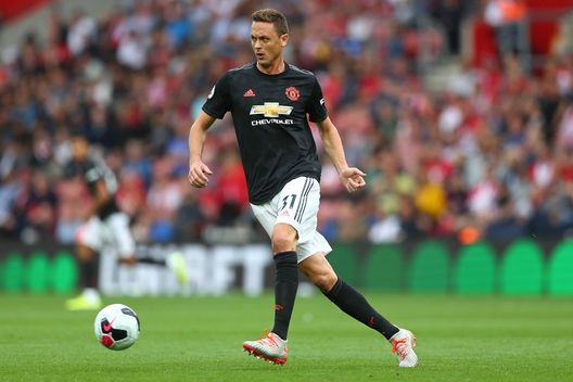 SOUTHAMPTON, ENGLAND - AUGUST 31: Nemanja Matic of Manchester United in action during the Premier League match between Southampton FC and Manchester United at St Mary's Stadium on August 31, 2019 in Southampton, United Kingdom. (Photo by Steve Bardens/Getty Images) roma