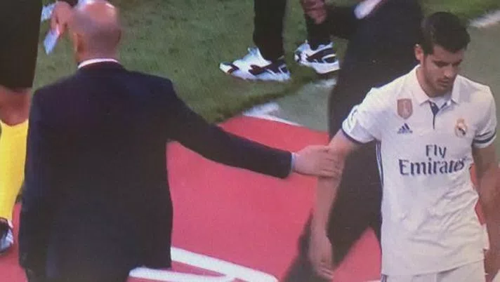 Morata e Zidane.