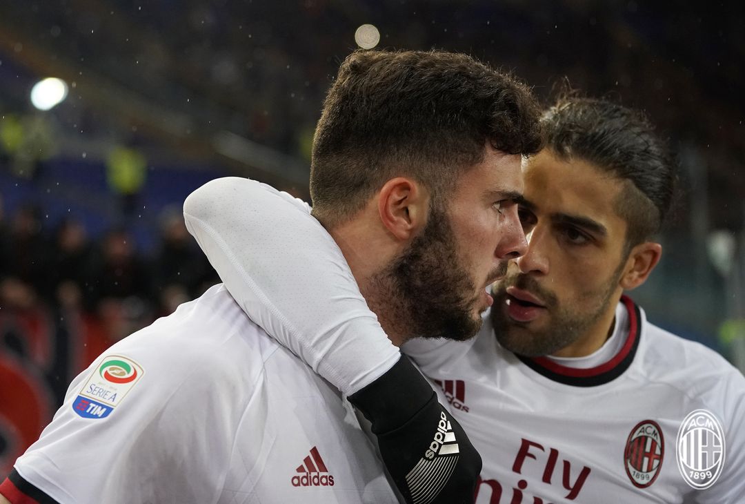  Patrick Cutrone e Ricardo Rodriguez in Roma-Milan (credits: acmilan.com) 