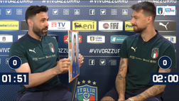 Nazionale, Sirigu scherza con Acerbi: “Mi fai vincere almeno a questo gioco?”