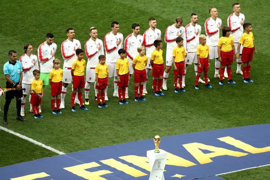 MOSCOW, RUSSIA - JULY 15: Croatia lines up prior to the 2018 FIFA World Cup Final between France and Croatia at Luzhniki Stadium on July 15, 2018 in Moscow, Russia. (Photo by Ryan Pierse/Getty Images) MOSCOW, RUSSIA - JULY 15: Croatia lines up prior to the 2018 FIFA World Cup Final between France and Croatia at Luzhniki Stadium on July 15, 2018 in Moscow, Russia. (Photo by Ryan Pierse/Getty Images)