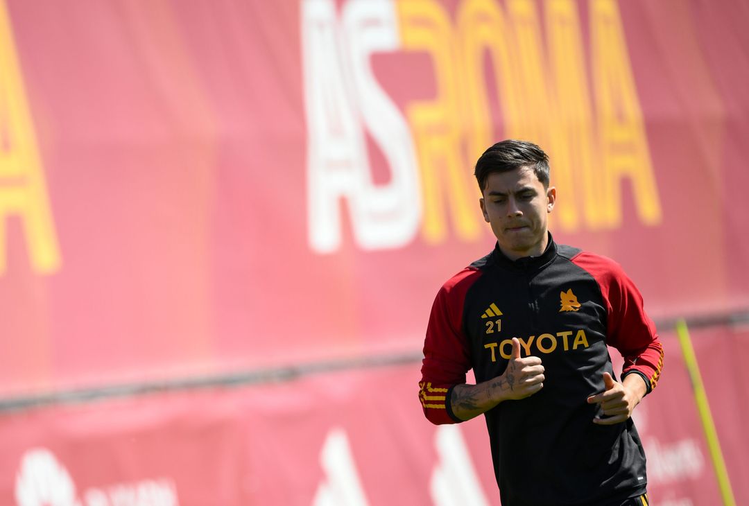 Roma, l’allenamento a Trigoria: lavoro individuale per Dybala -FOTOGALLERY - immagine 33