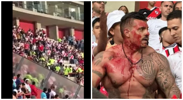 Battaglia campale a Lima, gravi incidenti sugli spalti tra gli ultras del River Plate e la polizia- immagine 3