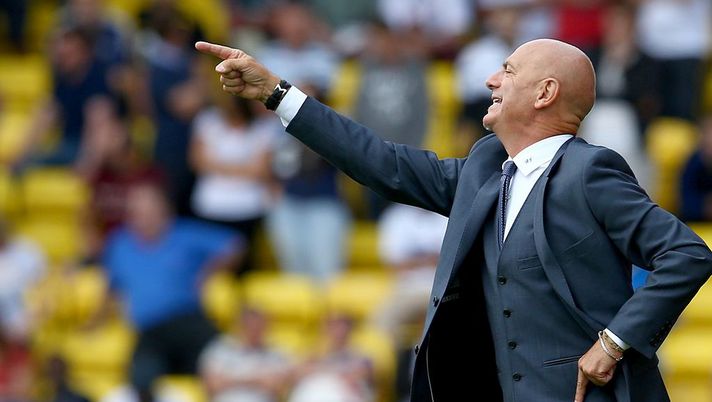 WATFORD, ENGLAND - AUGUST 09:  Bebbe Sannino manager of Watford during the Sky Bet Championship match between Watford and Bolton Wanderers at Vicarage Road on August 9, 2014 in Watford, England.  (Photo by Getty Images/Getty Images) 