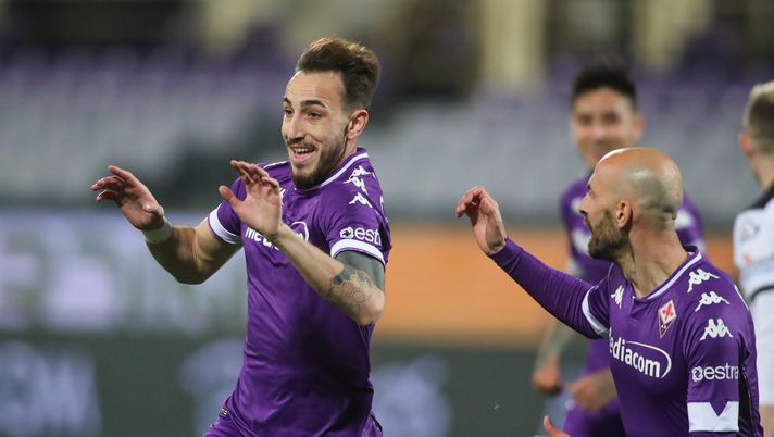 GERMOGLI PH: 19 FEBBRAIO 2021 FIRENZE STADIO ARTEMIO FRANCHI SERIE A FIORENTINA VS SPEZIA NELLA FOTO ESULTANZA GOL CASTROVILLI GERMOGLI PH: 19 FEBBRAIO 2021 FIRENZE STADIO ARTEMIO FRANCHI SERIE A FIORENTINA VS SPEZIA NELLA FOTO ESULTANZA GOL CASTROVILLI