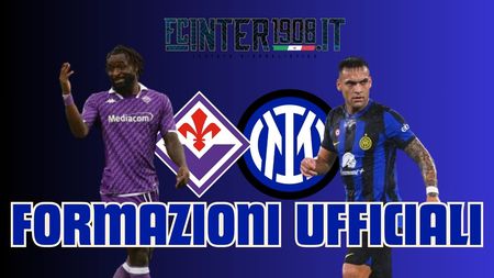 Fiorentina Inter formazioni ufficiali