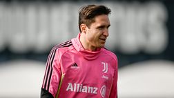 Juventus, Chiesa si è allenato con il resto dei compagni a due giorni dal derby