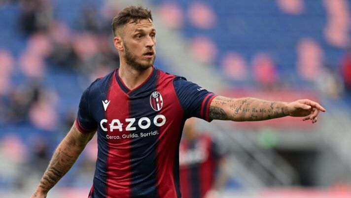 BOLOGNA, ITALY - MAY 14: Marko Arnautovic of Bologna FC gestures during the Serie A match between Bologna FC and AS Roma at Stadio Renato Dall'Ara on May 14, 2023 in Bologna, Italy. (Photo by Alessandro Sabattini/Getty Images) NEWS – Dt Bologna: “Arnautovic è incedibile”. Novità Napoli, Lazovic, Castrovilli e Schouten va al PSV - immagine 1