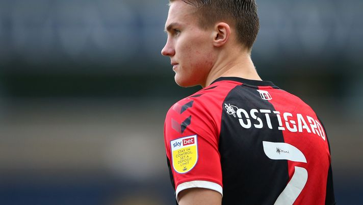 BLACKBURN, ENGLAND - FEBRUARY 27: Leo Skiri Ostigard of Coventry City looks on during the Sky Bet Championship match between Blackburn Rovers and Coventry City at Ewood Park on February 27, 2021 in Blackburn, England. Sporting stadiums around the UK remain under strict restrictions due to the Coronavirus Pandemic as Government social distancing laws prohibit fans inside venues resulting in games being played behind closed doors. (Photo by Alex Livesey/Getty Images) Ostigard getty images