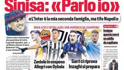 Prima Pagina, Corriere dello Sport: “Sinisa: Parlo io. Zaniolo in sospeso, Dybala…”