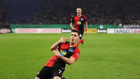 Krzysztof Piatek of Hertha BSC. (Photo by Lars Baron/Bongarts/Getty Images) Piatek