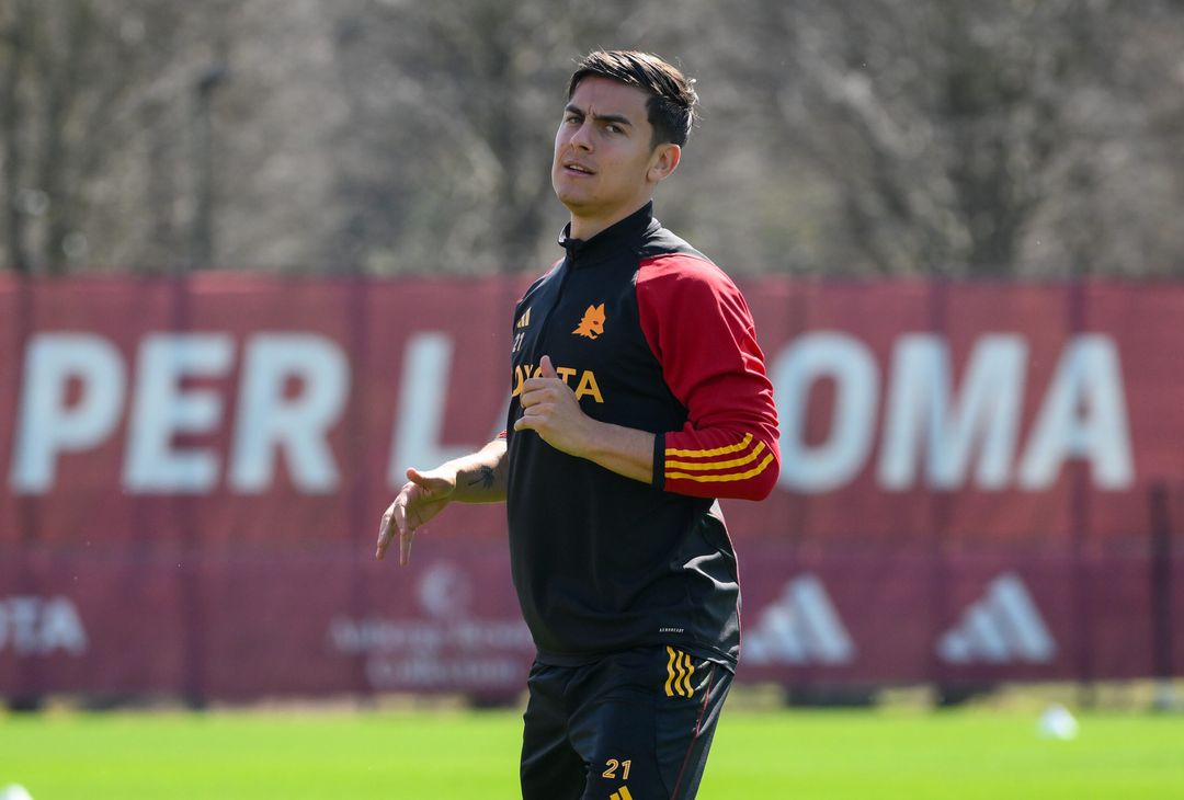 Roma, l’allenamento a Trigoria: lavoro individuale per Dybala -FOTOGALLERY - immagine 18