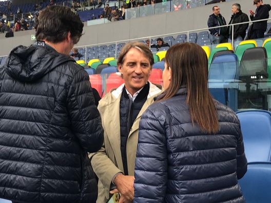 Roberto Mancini allo stadio Olimpico per Lazio-Spal. Roberto Mancini allo stadio Olimpico per Lazio-Spal.
