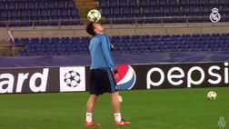 VIDEO / KOVACIC SI DIVERTE PRIMA DI ROMA-REAL: NUMERI DA CIRCO