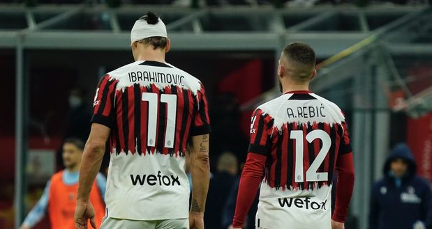 Zlatan Ibrahimovic e Ante Rebic (attaccanti AC Milan) al termine di Milan-Bologna 0-0 (Serie A 2021-2022) | News (Getty Images) Zlatan Ibrahimovic e Ante Rebic (attaccanti AC Milan) al termine di Milan-Bologna 0-0 (Serie A 2021-2022) | News (Getty Images)