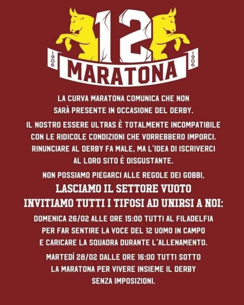 FOTO La protesta degli Ultras del Torino: “Diserteremo il derby con la Juve”- immagine 3