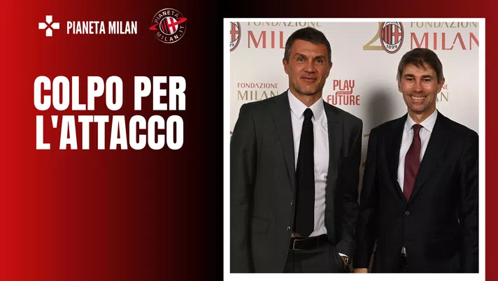 Paolo Maldini e Frederic Massara, dirigenti del Milan (getty images)
