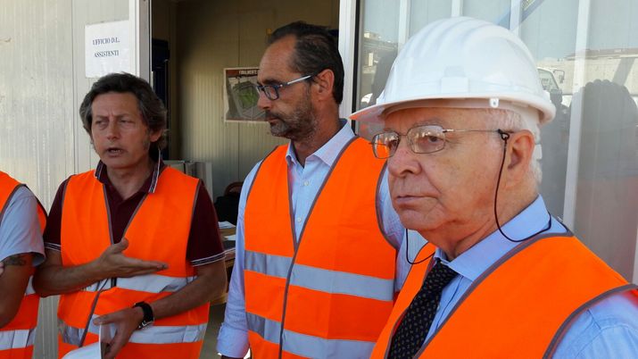 Gino Strippoli, l'Assessore Finardi, e Cesare Salvadori Gino Strippoli, l'Assessore Finardi, e Cesare Salvadori