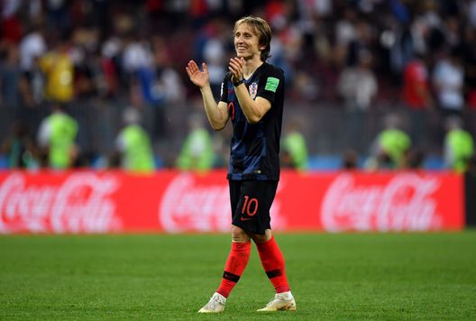 MOSCOW, RUSSIA - JULY 11: Luka Modric of Croatia celebrates victory after the 2018 FIFA World Cup Russia Semi Final match between England and Croatia at Luzhniki Stadium on July 11, 2018 in Moscow, Russia. (Photo by Dan Mullan/Getty Images) MOSCOW, RUSSIA - JULY 11: Luka Modric of Croatia celebrates victory after the 2018 FIFA World Cup Russia Semi Final match between England and Croatia at Luzhniki Stadium on July 11, 2018 in Moscow, Russia. (Photo by Dan Mullan/Getty Images)