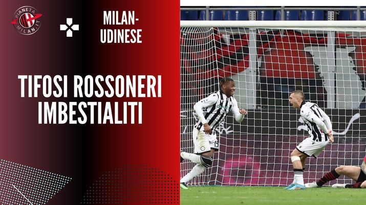 Milan-Udinese, tifosi rossoneri imbufaliti per il gol segnato da Udogie (credits: Getty images) Milan Udinese