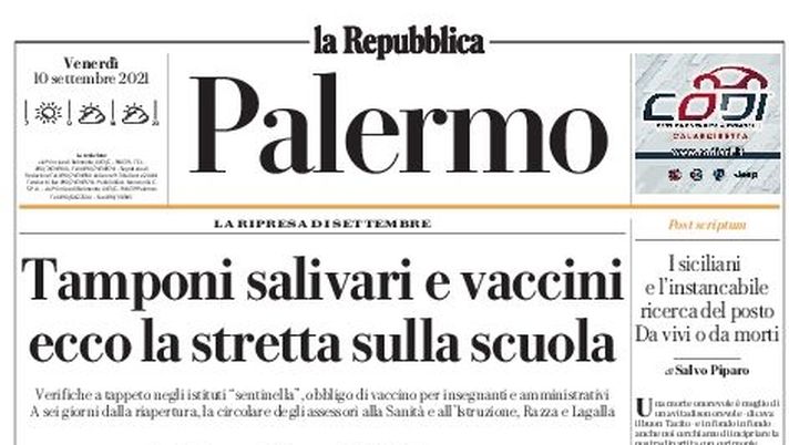 Prima Pagina, La Repubblica-Palermo: “E’ un caso la statua del piccolo Di Matteo” Prima Pagina, La Repubblica-Palermo: “E’ un caso la statua del piccolo Di Matteo”
