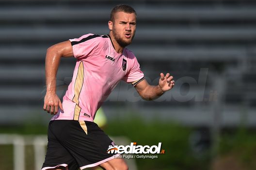 PALERMO, ITALY - AUGUST 18: George Puscas of Palermo in action during the pre-season friendly match between US Citta' di Palermo and Sicula Leonzio at Carmelo Onorato training center on August 18, 2018 in Palermo, Italy. (Photo by Tullio M. Puglia/Getty Images) PALERMO, ITALY - AUGUST 18: George Puscas of Palermo in action during the pre-season friendly match between US Citta' di Palermo and Sicula Leonzio at Carmelo Onorato training center on August 18, 2018 in Palermo, Italy. (Photo by Tullio M. Puglia/Getty Images)