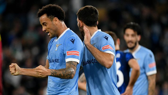 L'esultanza di Felipe Anderson