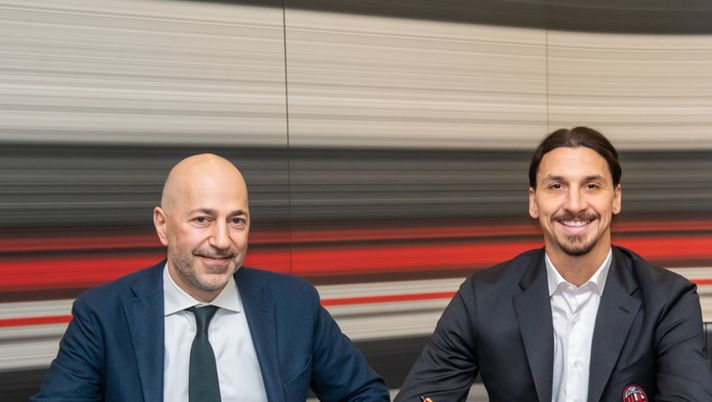 Zlatan Ibrahimovic e Ivan Gazidis (Foto AC Milan) 