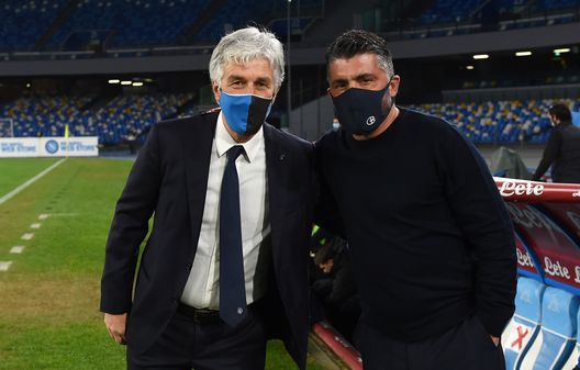  Gian Piero Gasperini e Gennaro Gattuso (Photo by Francesco Pecoraro/Getty Images) 