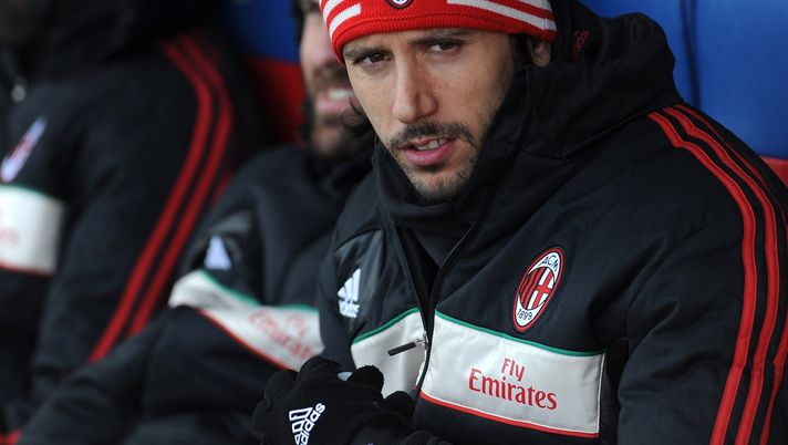 CAGLIARI, ITALY - FEBRUARY 10: Cristian Zaccardo of AC Milan looks on prior to the Serie A match between Cagliari Calcio and AC Milan at Stadio Is Arenas on February 10, 2013 in Cagliari, Italy. (Photo by Valerio Pennicino/Getty Images)