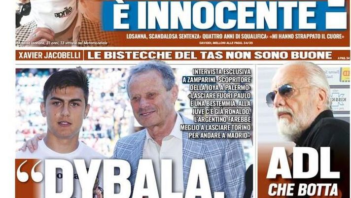 Tuttosport, la prima pagina di oggi, mercoledì 11 novembre 2020 